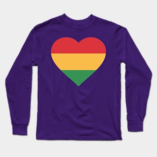 Heart Black History Month Long Sleeve T-Shirt